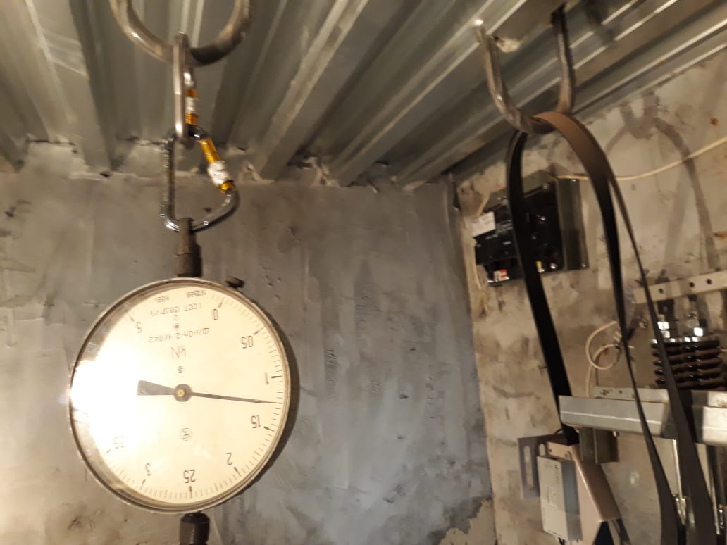 испытание монтажных петель